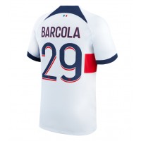 Camisa de Futebol Paris Saint-Germain Bradley Barcola #29 Equipamento Secundário 2023-24 Manga Curta